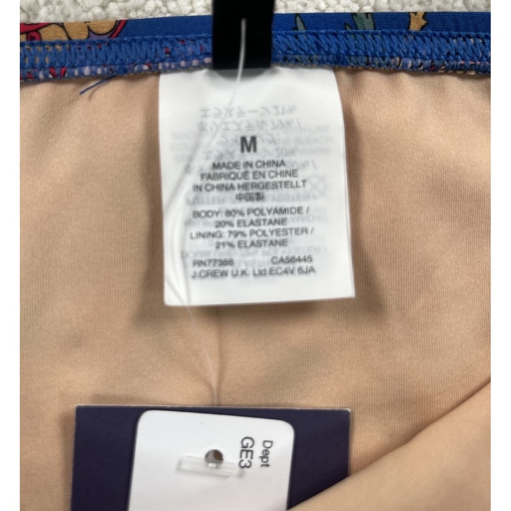 Jcrew X Liberty London Floral Bikini Set Underwire Top 34C High Waisted Bottom M - Picture 6 of 14